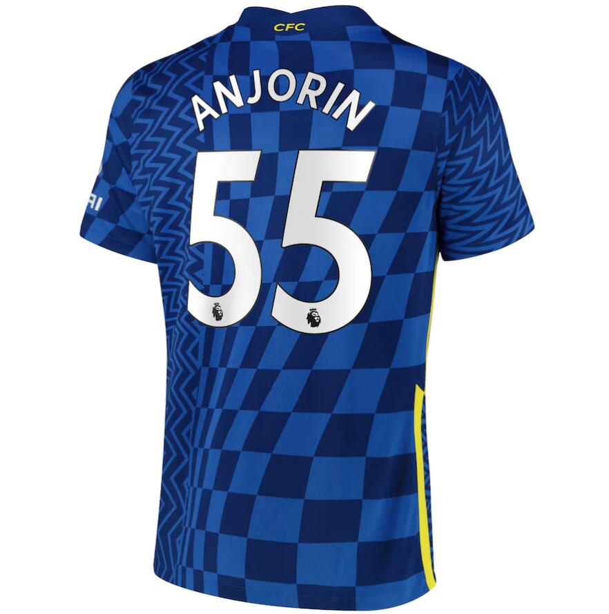 2021/22 Chelsea Home Kit Soccer Jersey Anjorin 55 printing